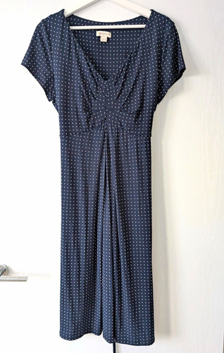 Monsoon navy white - navy/white, polka