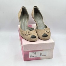 Jigsaw Suede Peep Toe Heel