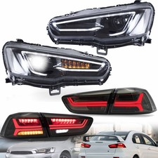 VLAND  Headlights+Smoked Taillights For 2008-2020  Lancer Sequential & Animation
