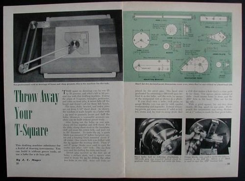 Drafting machine 1949 how - machine, how-to
