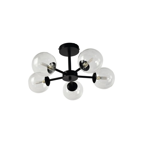 Modern black arm ceiling - black,