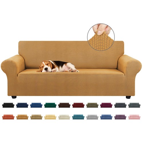 Golden stretch sofa - sofa,