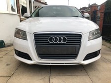 AUDI A3 8P COMPLETE FRONT END, BUMPER BONNET WINGS LIGHTS WHITE 2012 LY9C