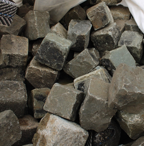 Reclaimed granite cobble - reclaimed,