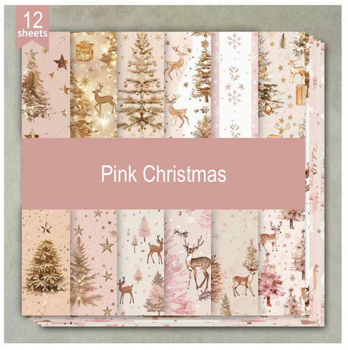 Pink christmas craft paper - christmas,