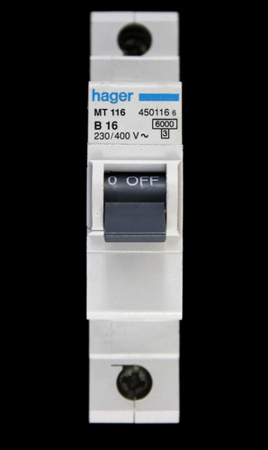 Hager amp curve 6ka mcb - b,