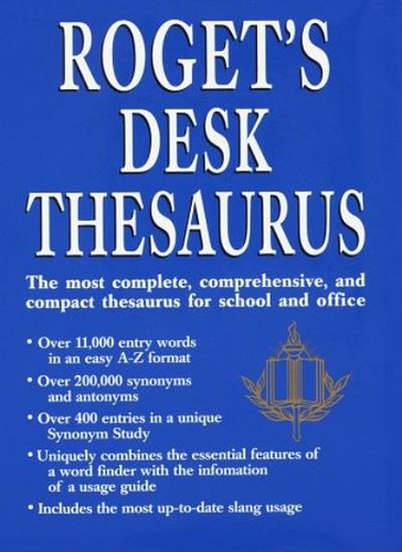 Roget desk thesaurus joyce - roget's,