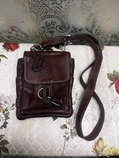 Blondie Mania brown vintage leather small shoulder bag