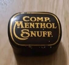 VINTAGE COMP MENTHOL  SNUFF BOX Tin Collectable Tobacco small Tobacciana small