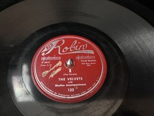 The Velvets I / At Last 1953 78rpm Red Robin Records (G+)
