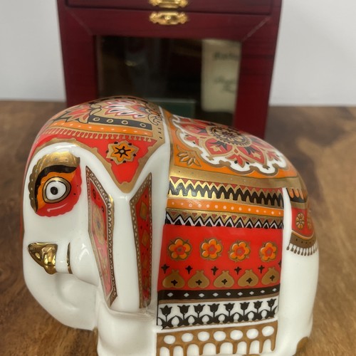 Elephant tea caddy ornament - elephant, by
