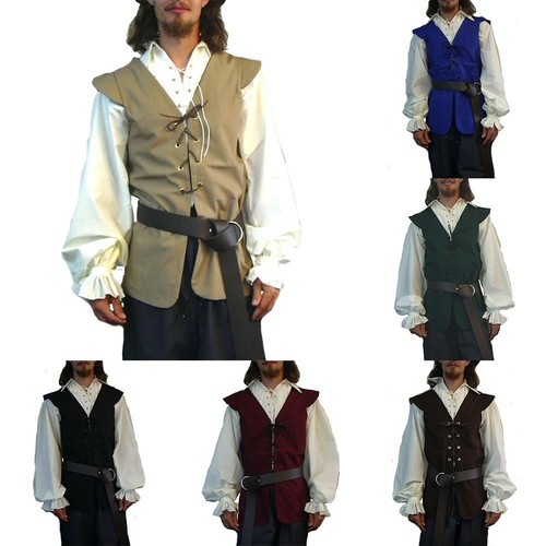 Male waistcoat vest medieval - male,
