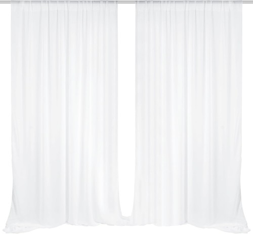 White chiffon backdrop - white,
