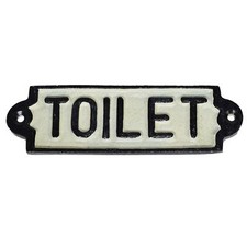 Toilet Loo Cast Iron Sign