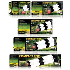Exo Terra Compact Top Reptile Terrarium Fluorescent Canopy Lizard Vivarium Light