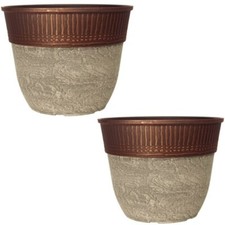 15" LARGE Round Planter Garden