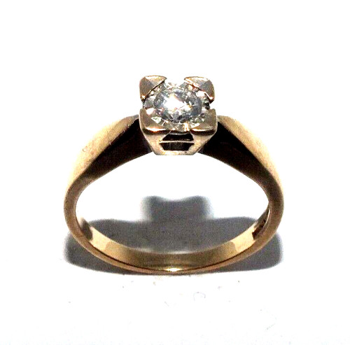 Ladies 9ct yellow gold - , ring