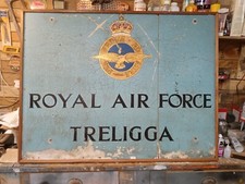 WW2 Royal Air Force Trelliga Air Base Sign HMS Vulture 2 Ww2 RAF Memorabilia
