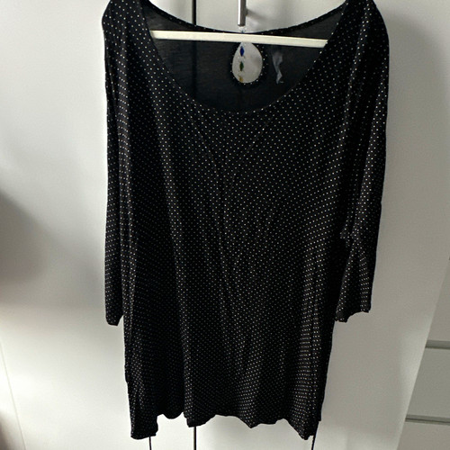 Evans black white polka dot - polka,
