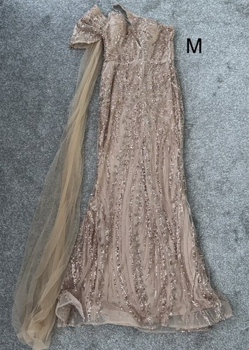 Beige and gold - , beaded