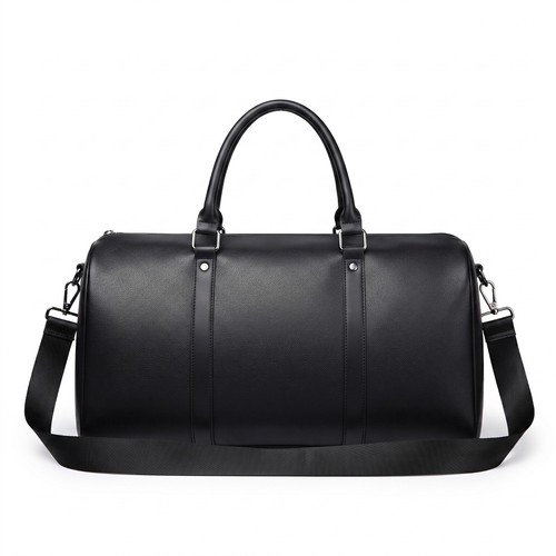 New men leather duffel travel - leather,