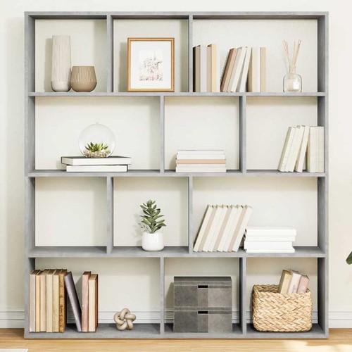 Vidaxl book cabinet concrete - vidaxl,