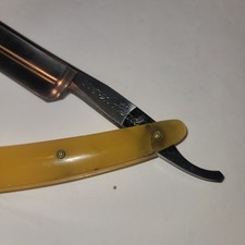 Otto Fromm Red Head 50 Straight Razor Germany Antique Vintage Old 13/16 Damaged