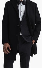 REISS “GABLE” WOOL BLEND SINGLE BREASTED OVERCOAT SZ XL MSRP $540