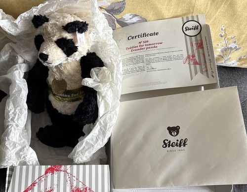 Steiff evander panda teddies - evander,