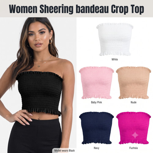 Womens sheering bandeau - womens, bra