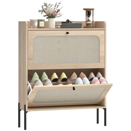 Homcom narrow shoe cabinet - homcom,