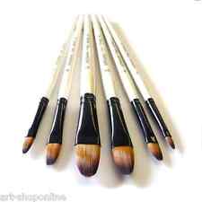 Artmaster Professional Watercolour and Acrylic Painting Brushes Filbert Sizes