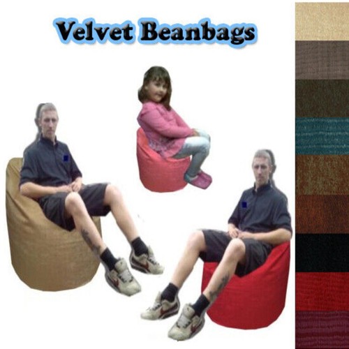 Velvet bean bags chair - velvet,