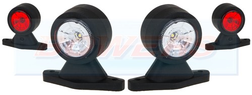 Led red white side - led,