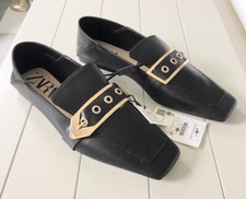 Zara Leather Square Toe With