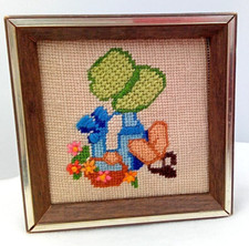 Sunset Girl Crewel Stitch