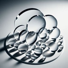 Clear plastic disc-laser cut acrylic circles-all sizes-Perspex-THICKNESS = 3mm