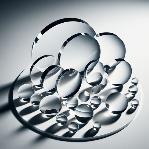 Clear plastic disc - -laser, cut
