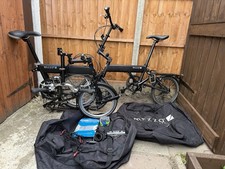 2 X Mezzo Folding Bikes With Carry Bags & Spares