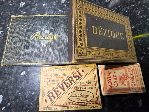 Antique playing cards games - antique, &