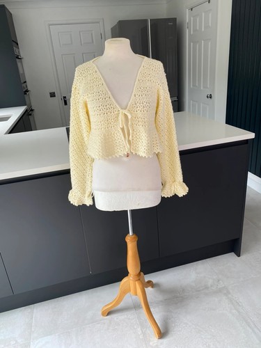 Hand knitted crochet cardigan - hand,