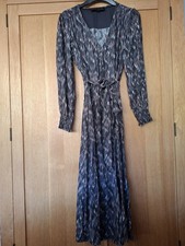 Fat Face Midi Dress Grey Size