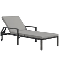 Outsunny Rattan Wicker Chaise