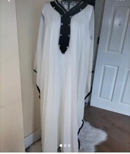 Moroccan Kaftan Abaya very Fancy long Gown One size for parties and wedding 
