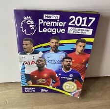 Topps Merlin's Official Premier League 2017 Sticker Album Book- 100% Complete