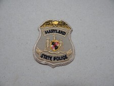 Obsolete USA Maryland State Police Cloth Badge  CT American