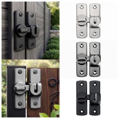 Pack aluminium door latch - aluminium,