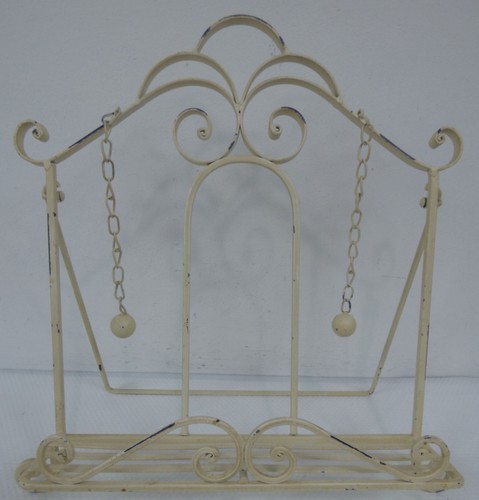 Cream metal folding - metal,