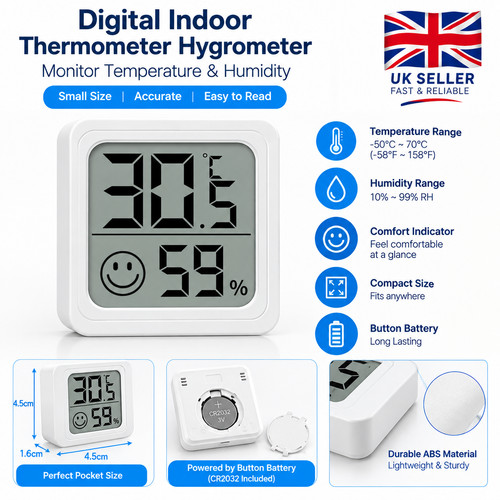 Digital indoor thermometer - digital,