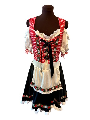 Oktoberfest dirndl costume red - oktoberfest,